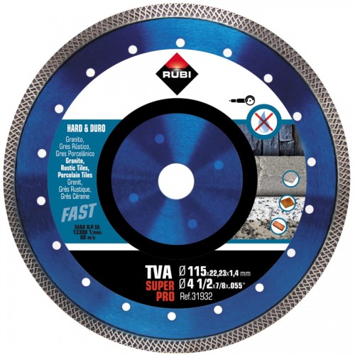 Tarcza diamentowa do MAT. twardych, turbo viper (TVA) 115mm