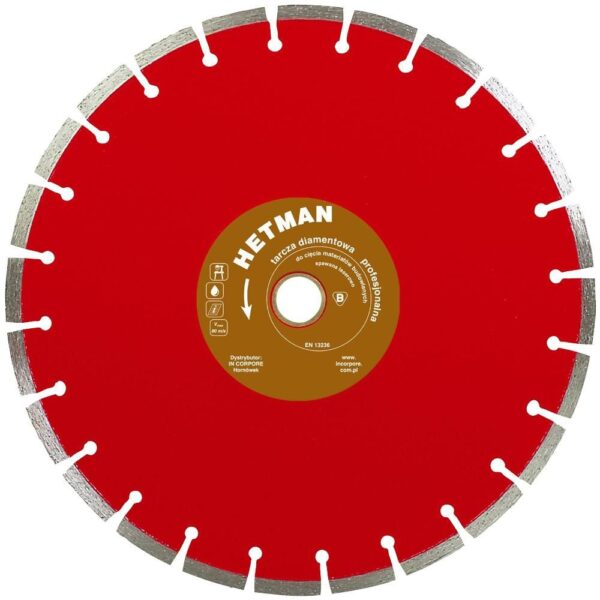 Tarcza diamentowa segmentowa hetman 250mm