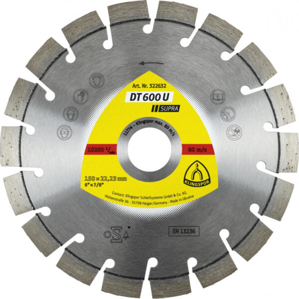 Tarcza diamentowa segmentowa DT600U 125mm 322631