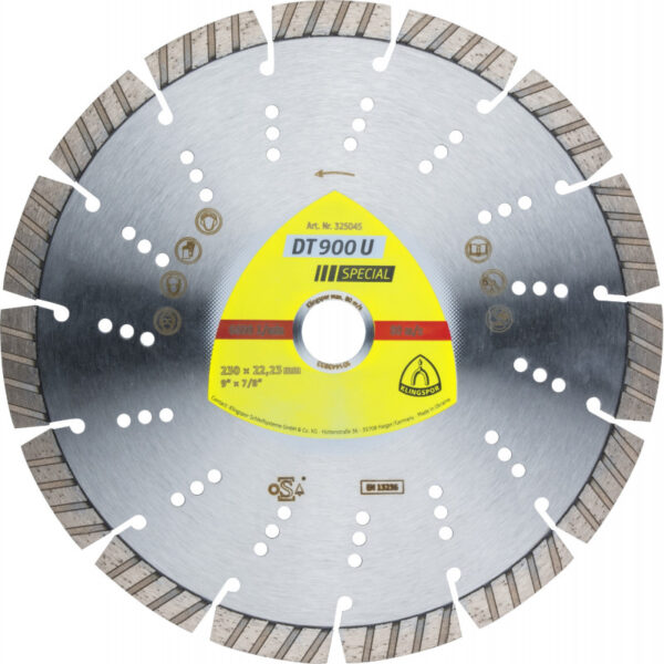 Tarcza diamentowa segmentowa DT900U 230mm 325045