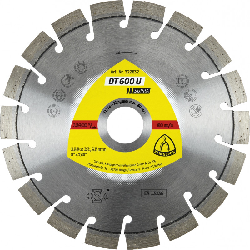 Tarcza diamentowa segmentowa DT600U 350mm 325195