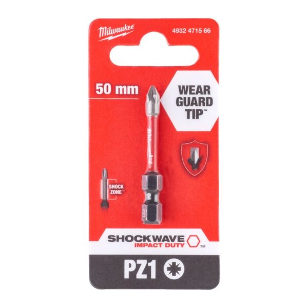 Bit, grot, końcówka shockwave PZ1 50mm