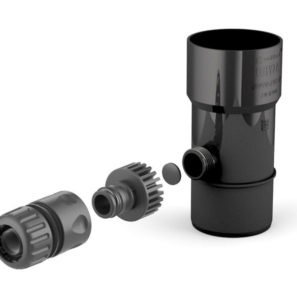 Odzyskiwacz wody deszczowej 63mm czarny
