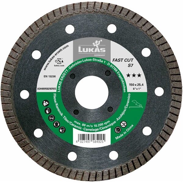 Tarcza diamentowa turbo fast CUT S7 230*22*7