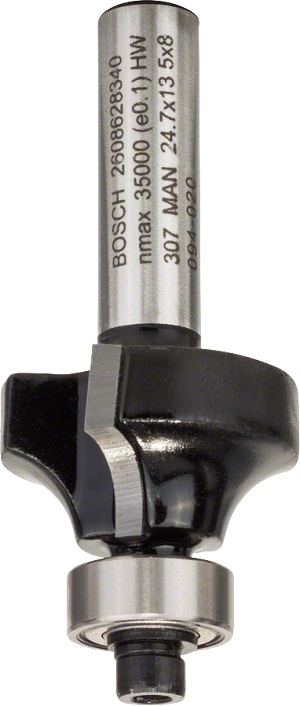 Frez do zaokrągleń z łożyskiem 8*24.7*53mm