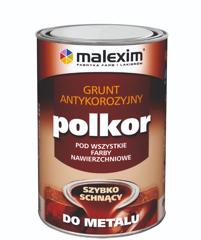 Szybkoschnący antykorozyjny grunt polkor czerwony T 3009 5L