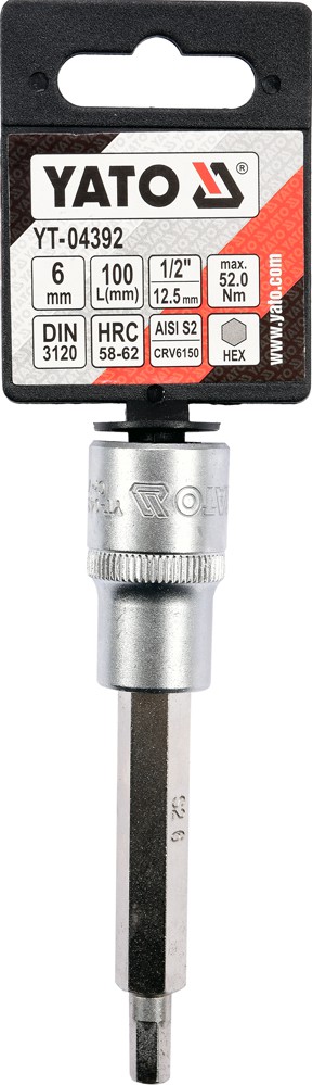 Klucz trzpieniowy 1/2''HEX 6mm L100mm