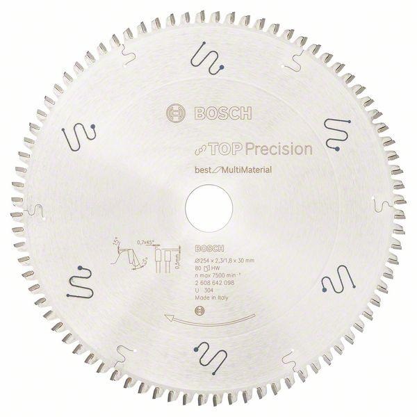 Piła tarczowa TOP precision best FOR multi materia 254*30/80
