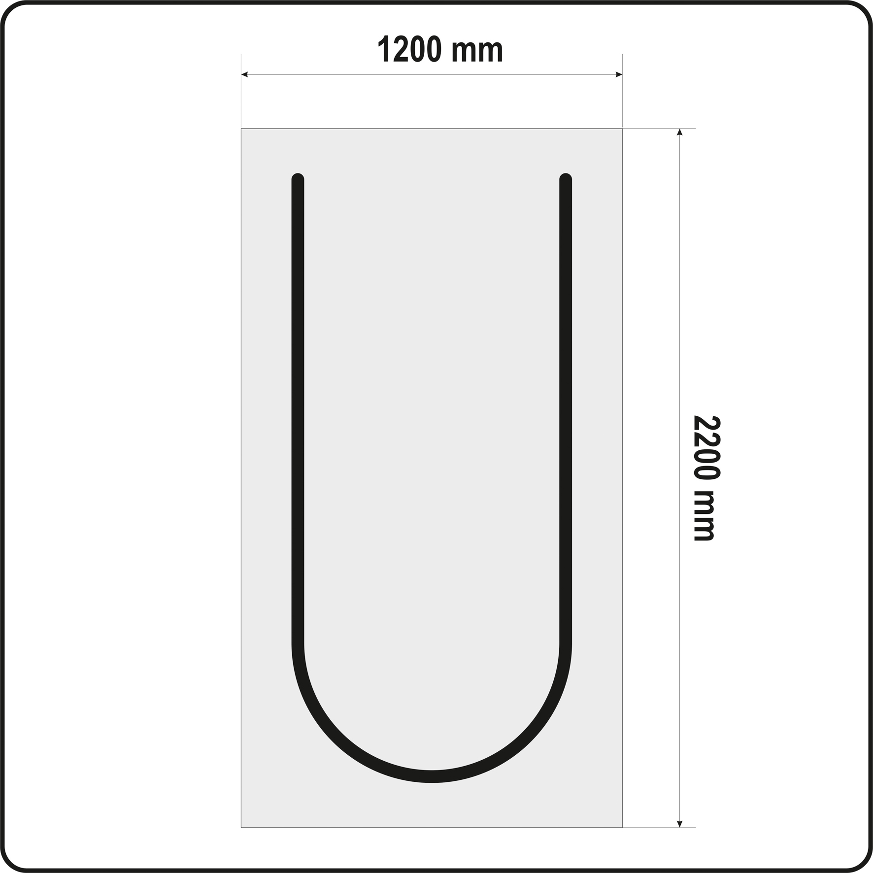 Osłona przeciwpyłowa do drzwi TYP U 220 X 120 cm