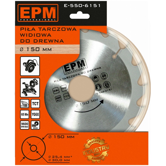 Piła spiekowa 250mm 40 zębów