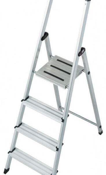 Drabina aluminiowa wolnostojąca safety 4 szczeble