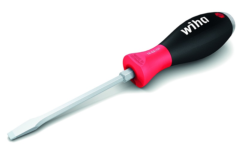 Wkrętak softfinish,płaski z trzonkiem sześciokątnym 3.5*75mm