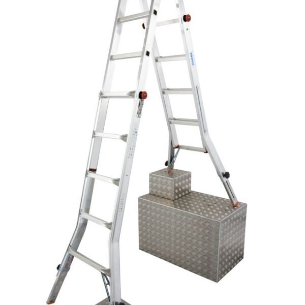 Drabina aluminiowa przegubowa televario 4*5 szczebli, 6,4M
