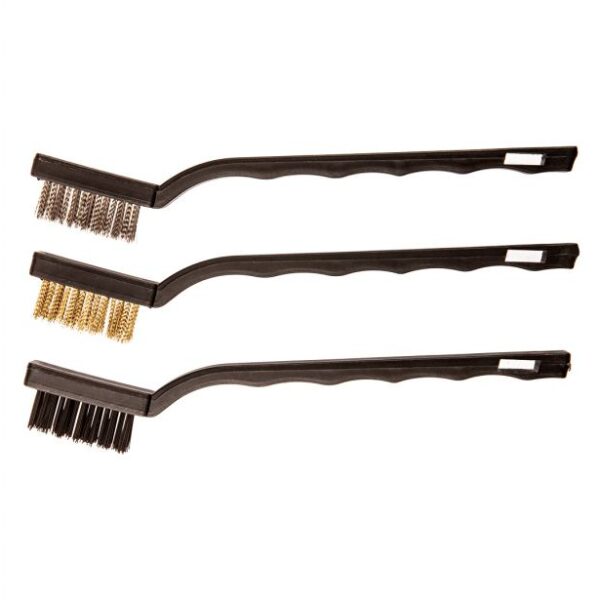 Szczotki 180mm MIX 3 sztuki miedź stal nylon