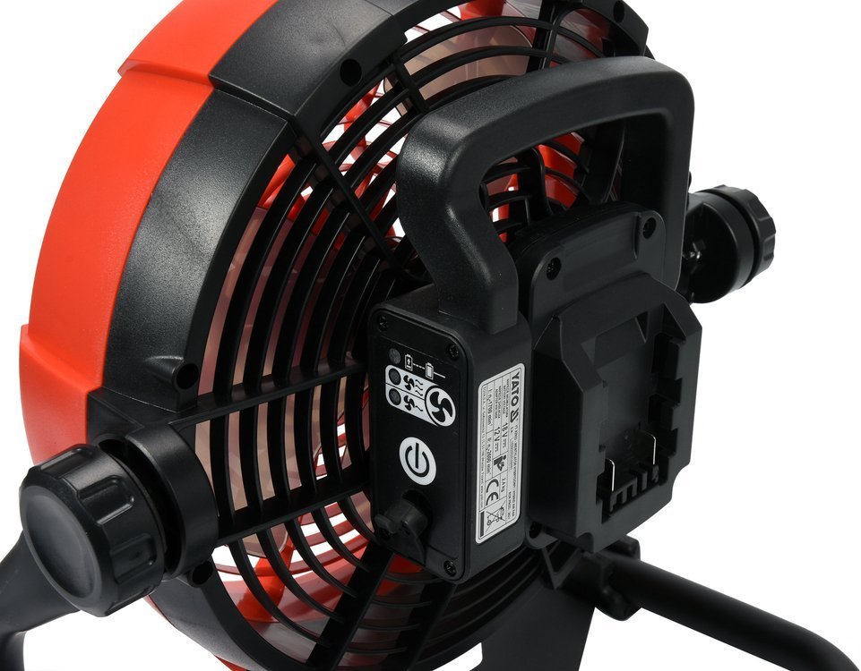 Wentylator hybrydowy 18V/240V bez akumulatora