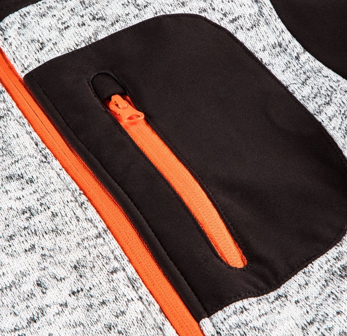 Bluza dziana wzmocniona tkaniną softshell XL