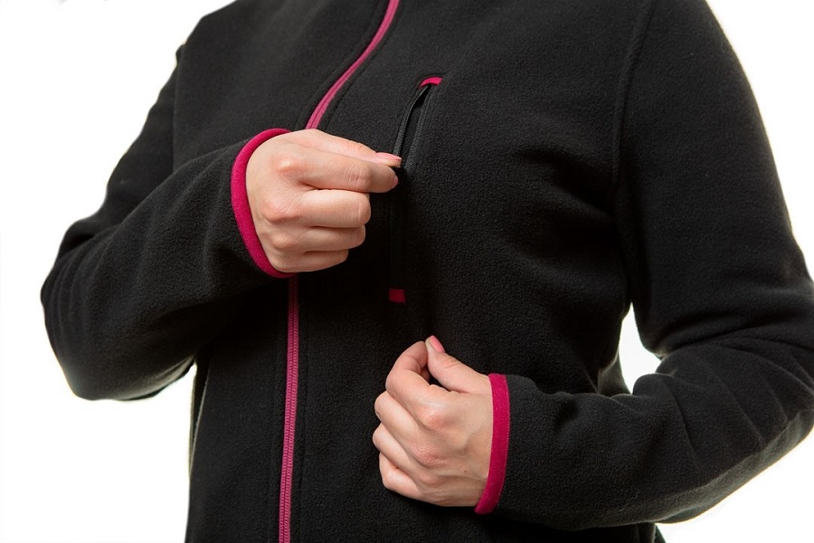 Bluza polarowa damska czarna, rozmiar S