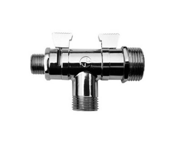 Zawór aquacer kombi plastik 1/2''*3/8''*3/4'