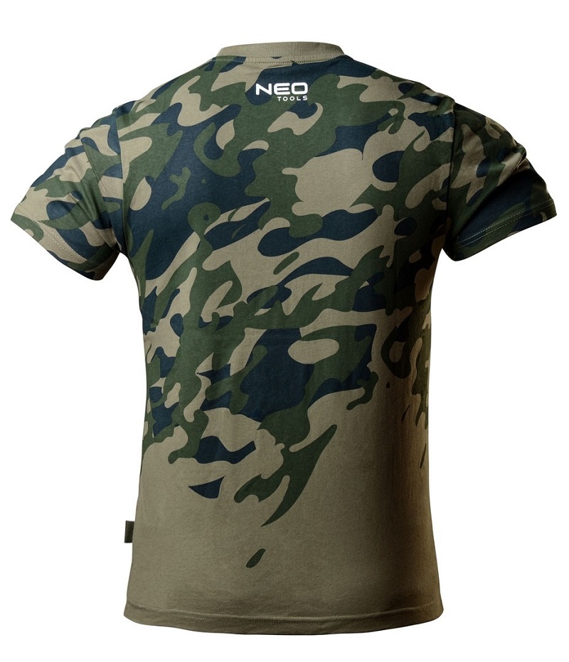 T-shirt roboczy z nadrukiem camo, rozm.xxl