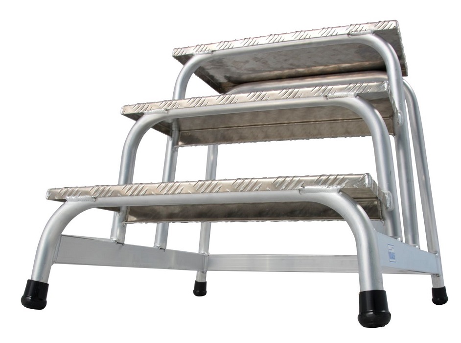 Schodki montażowe aluminiowe stabilo 3 stopnie