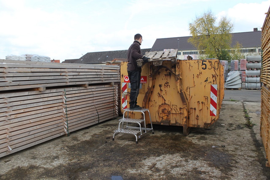 Schodki montażowe aluminiowe stabilo 3 stopnie