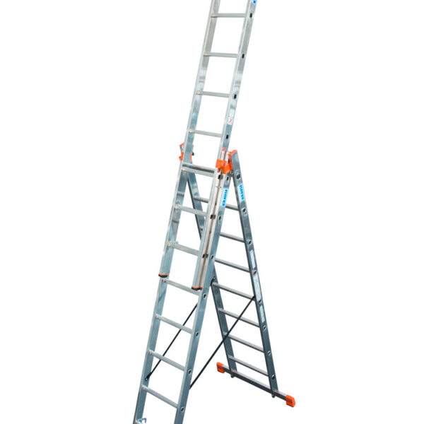 Drabina aluminiowa 3-ELEMENTOWA tribilo 3*8 szczebli