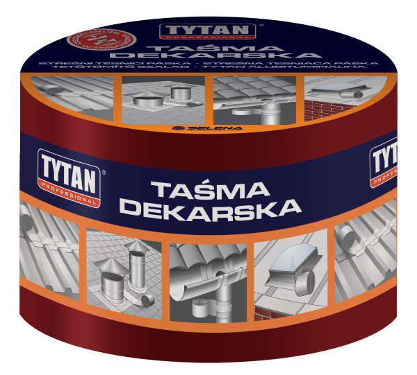 Taśma uszczelniająca dekarska 15cm*10mb czerwony/ceglasty