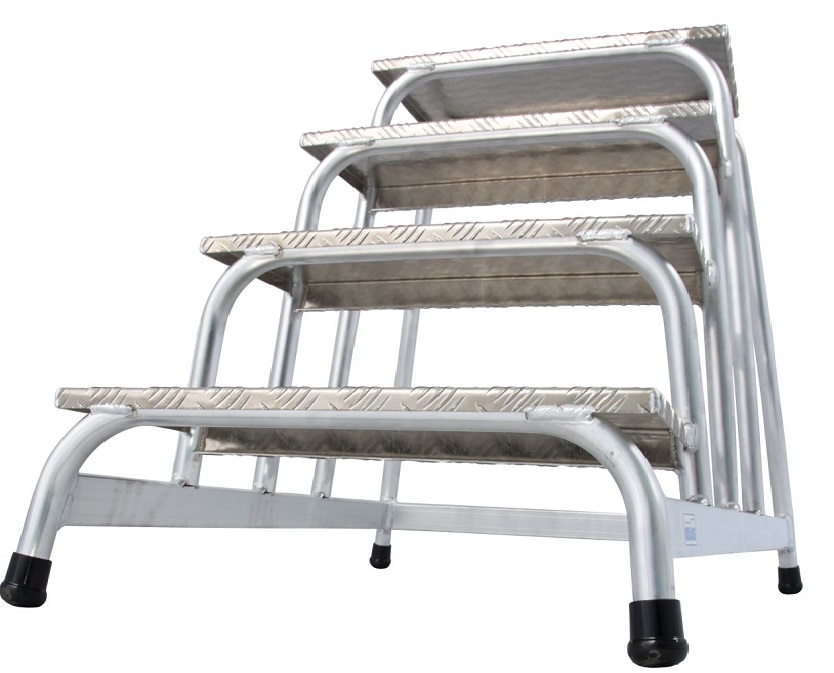 Schodki montażowe aluminiowe stabilo 4 stopnie
