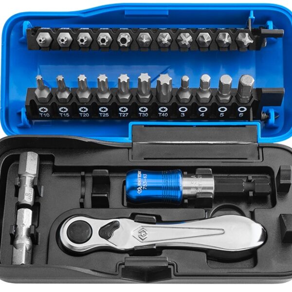 Zestaw bitów z grzechotką 1/4'' 26 elementów