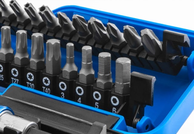 Zestaw bitów z grzechotką 1/4'' 26 elementów