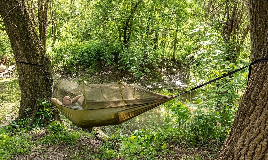 Hamak z moskitierą 330*140cm.