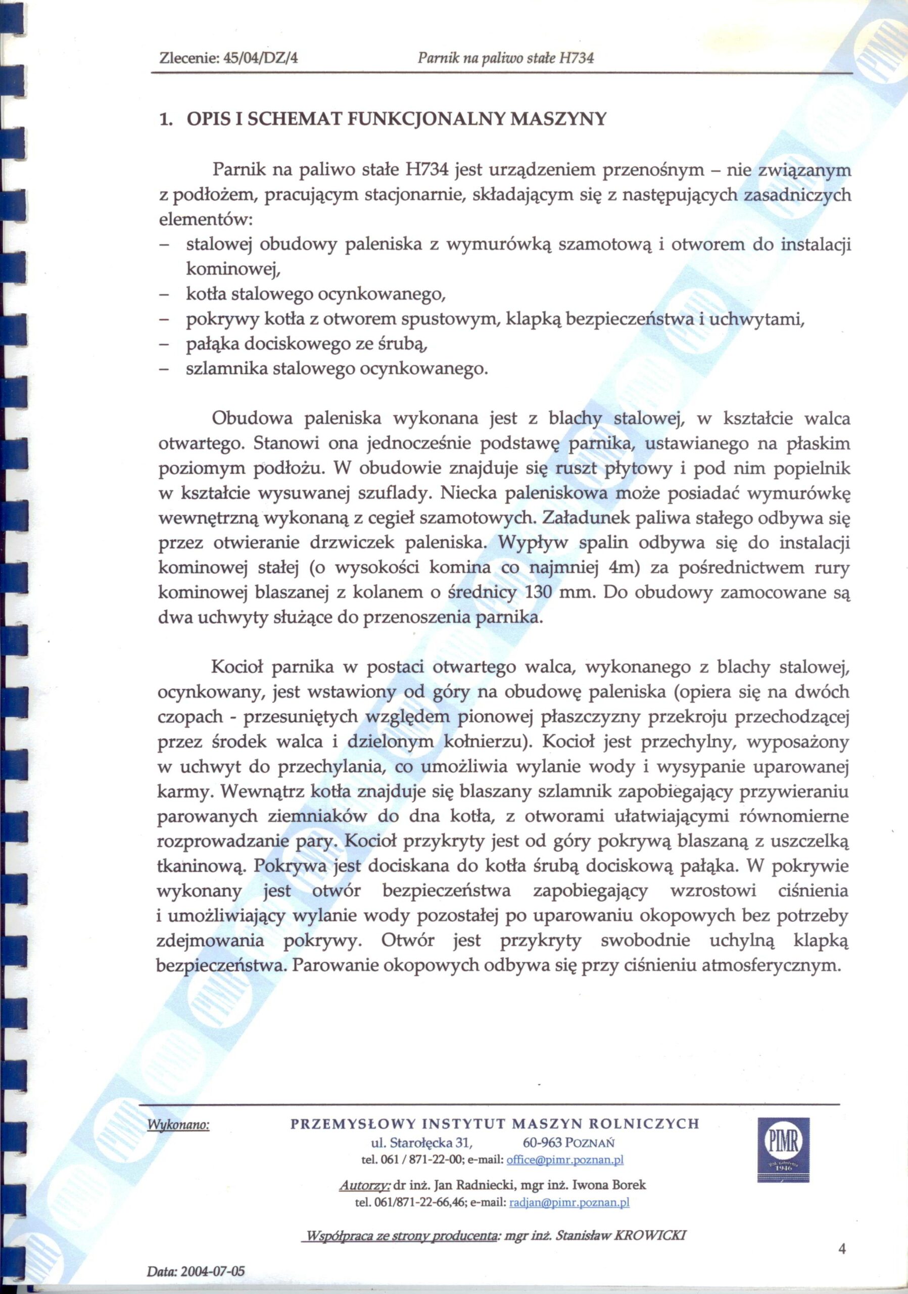 Parnik z szamotem ocynkowany 100 L