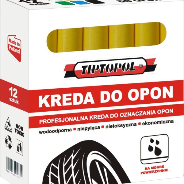 Kreda do opon żółta - wodoodporna