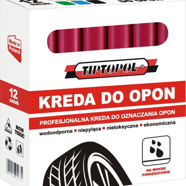 Kreda do opon czerwona - wodoodporna