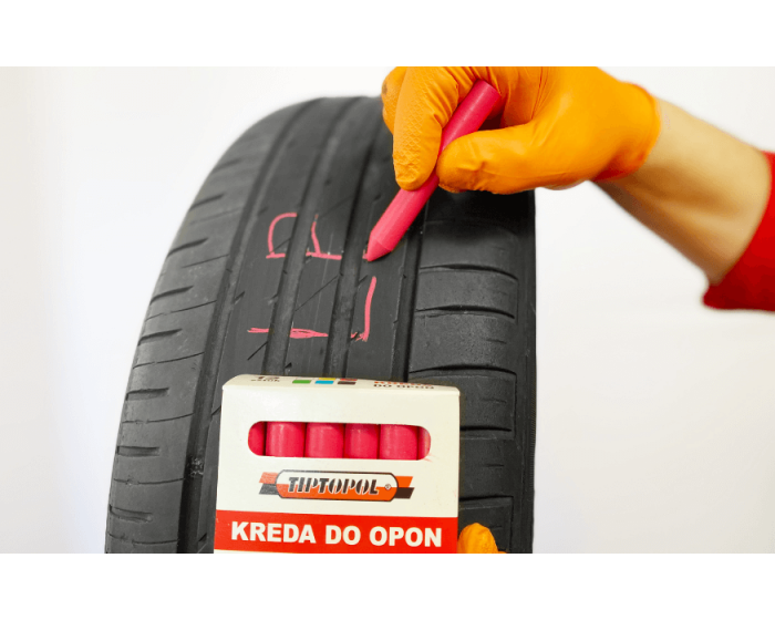 Kreda do opon czerwona - wodoodporna