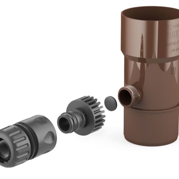 Odzyskiwacz wody deszczowej 63mm brąz