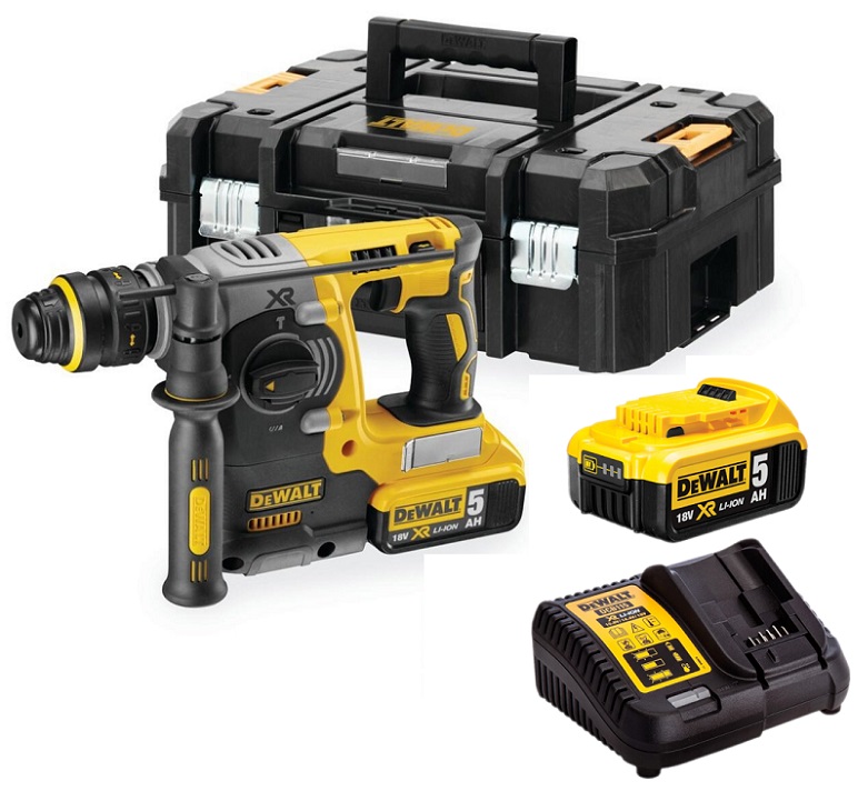 Młotowiertarka 18V sds-plus XR BL 2*5.0AH t-stak