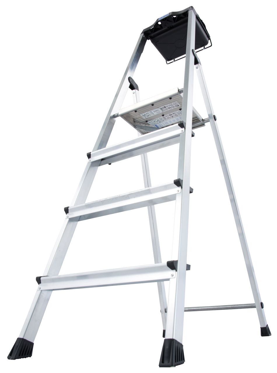 Drabina aluminiowa wolnostojąca secury multigrip 4 szczeble