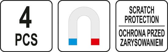 Zestaw półek magnetycznych 4SZTUKI