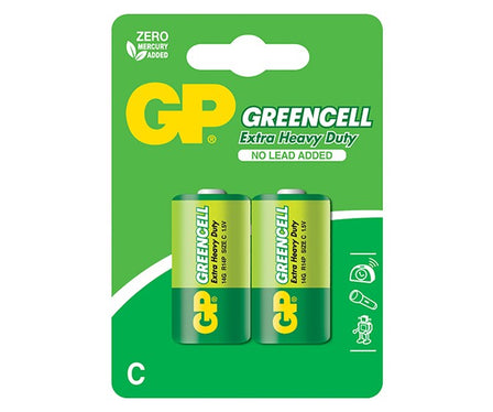 Bateria greencell 1.5V R14 C 2 sztuki