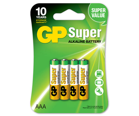 Bateria super alkaline AAA 1.5V 4 sztuk