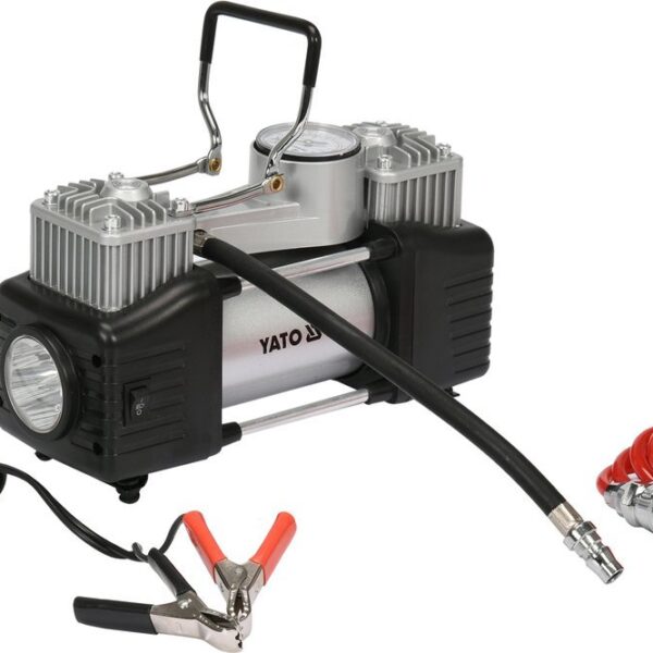 Kompresor samochodowy z lampą LED 250W