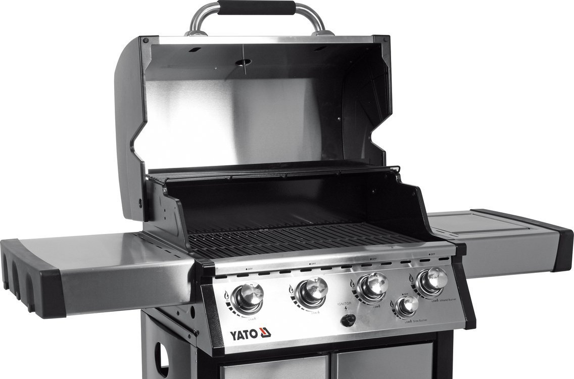 Grill gazowy 4+1 stal nierdzewna 17,5KW