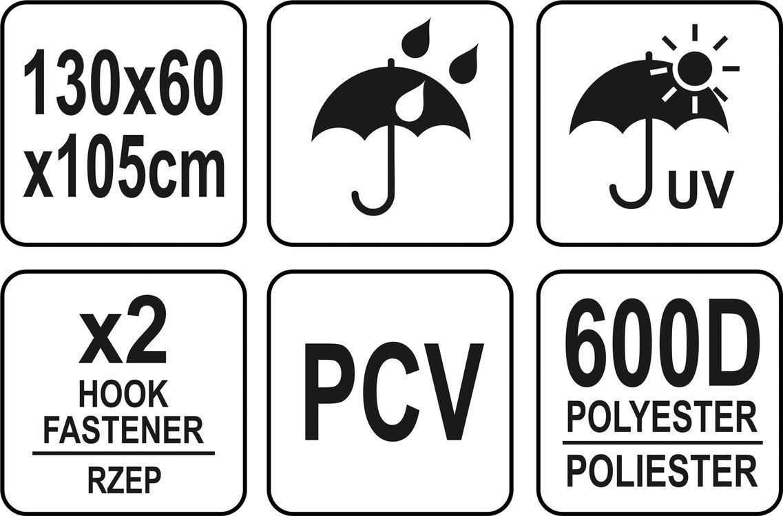 Pokrowiec na grilla 130*60*105cm