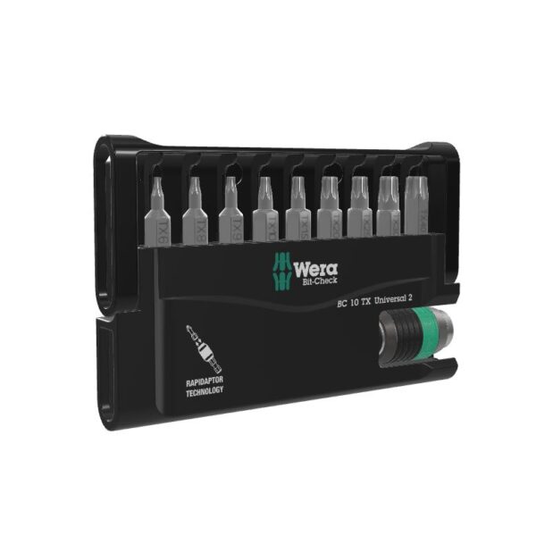 Zestaw bit-check 10 TX universal,uchwyt rapidator, 10CZ
