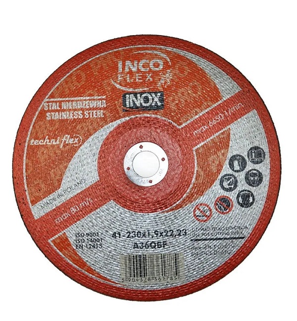 Tarcza płaska inox-pro T1A 230*1.9*22 A36QBF