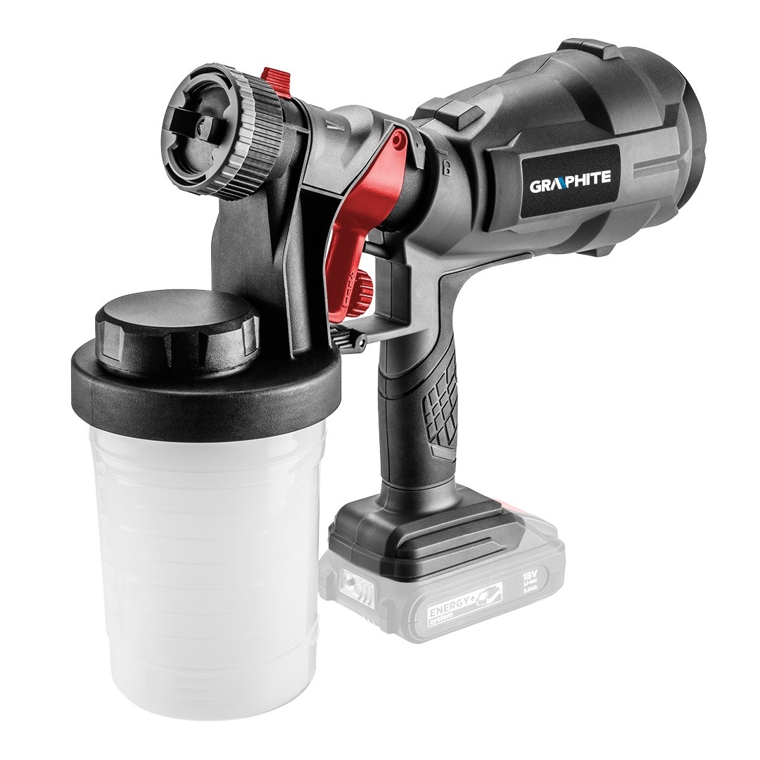 Pistolet natryskowy hvlp ENERGY+18V, li-ion, bez akumulatora