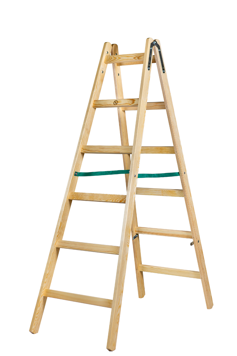 Drabina drewniana Braket standard 2X6 szczebli 182cm