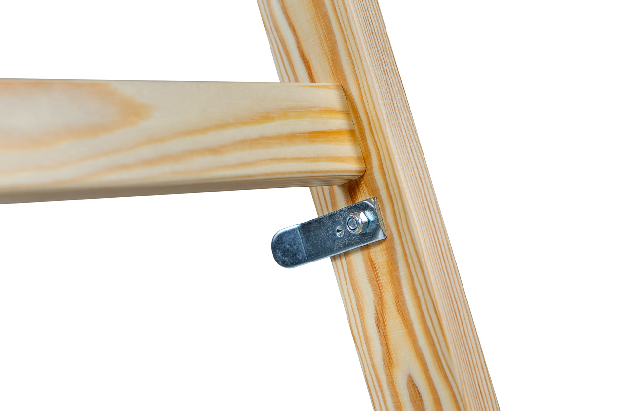 Drabina drewniana Braket standard 2X7 szczebli 211cm
