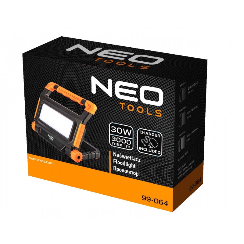 Naświetlacz akumulatorowy 3000 LM SMD LED